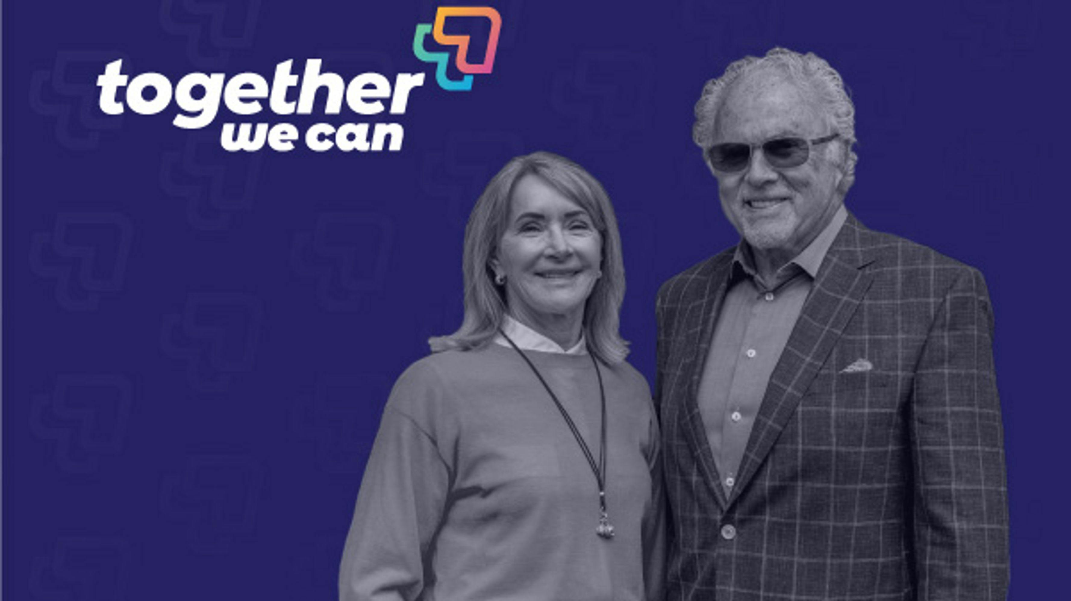 Together we can logo with picture of Gary and Christine Rood